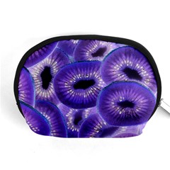 Sliced Kiwi Fruits Purple Accessory Pouch (medium) by Pakrebo