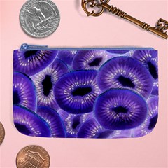 Sliced Kiwi Fruits Purple Large Coin Purse by Pakrebo