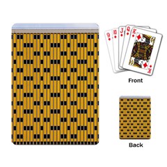 Yellow And Black Pattern Playing Cards Single Design (rectangle) by Pakrebo