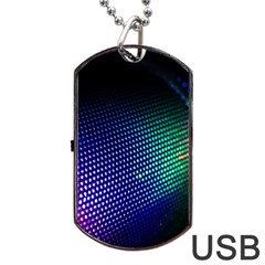 Background Blur Bokeh Close Up Dog Tag Usb Flash (two Sides) by Pakrebo