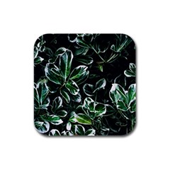 Beautiful Botanical Bright Rubber Square Coaster (4 Pack)  by Pakrebo