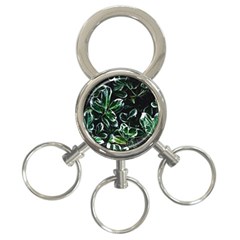 Beautiful Botanical Bright 3-ring Key Chain by Pakrebo