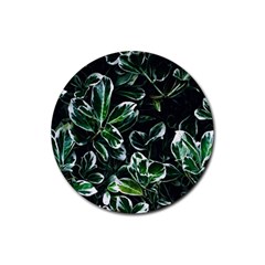 Beautiful Botanical Bright Rubber Coaster (round)  by Pakrebo