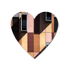 Architectural Design Architecture Building Colors Heart Magnet by Pakrebo