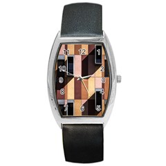 Architectural Design Architecture Building Colors Barrel Style Metal Watch by Pakrebo