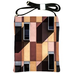 Architectural Design Architecture Building Colors Shoulder Sling Bag by Pakrebo