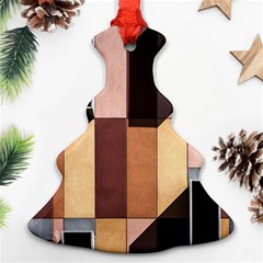 Architectural Design Architecture Building Colors Christmas Tree Ornament (two Sides) by Pakrebo