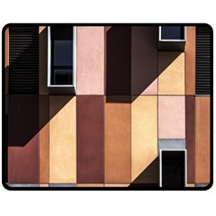 Architectural Design Architecture Building Colors Double Sided Fleece Blanket (medium)  by Pakrebo