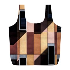 Architectural Design Architecture Building Colors Full Print Recycle Bag (l) by Pakrebo