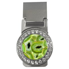 Sliced Kiwi Fruits Green Money Clips (cz)  by Pakrebo