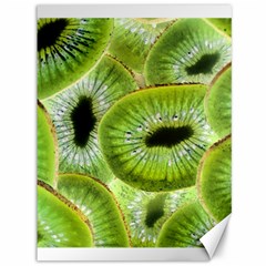 Sliced Kiwi Fruits Green Canvas 36  X 48  by Pakrebo