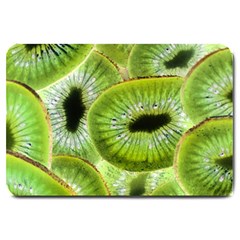 Sliced Kiwi Fruits Green Large Doormat  by Pakrebo