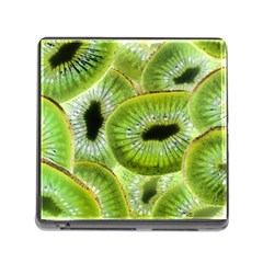 Sliced Kiwi Fruits Green Memory Card Reader (square 5 Slot) by Pakrebo