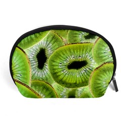 Sliced Kiwi Fruits Green Accessory Pouch (large) by Pakrebo