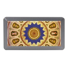 Red And White Angels Printed On Green Red And Purple Round Rug Memory Card Reader (mini) by Pakrebo