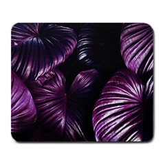 Purple Leaves Large Mousepads by Pakrebo