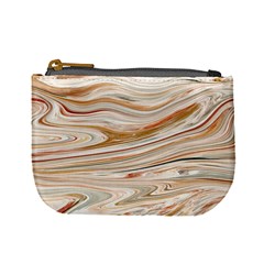 Brown And Yellow Abstract Painting Mini Coin Purse by Pakrebo