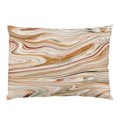 Brown And Yellow Abstract Painting Pillow Case (two Sides) by Pakrebo