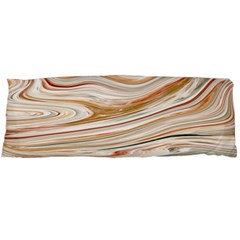 Brown And Yellow Abstract Painting Body Pillow Case (dakimakura) by Pakrebo