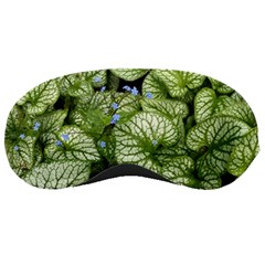 Green And White Leaf Plant Sleeping Mask by Pakrebo