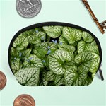 Green And White Leaf Plant Accessory Pouch (Large) Front