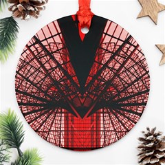 Low Angle Photography Of Red Metal Tower Ornament (round) by Pakrebo