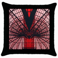 Low Angle Photography Of Red Metal Tower Throw Pillow Case (black) by Pakrebo