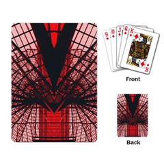 Low Angle Photography Of Red Metal Tower Playing Cards Single Design (rectangle) by Pakrebo