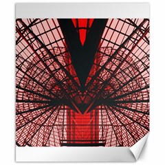 Low Angle Photography Of Red Metal Tower Canvas 8  X 10  by Pakrebo