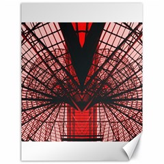 Low Angle Photography Of Red Metal Tower Canvas 18  X 24  by Pakrebo