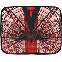 Low Angle Photography Of Red Metal Tower Fleece Blanket (mini) by Pakrebo