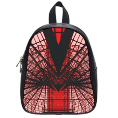 Low Angle Photography Of Red Metal Tower School Bag (small) by Pakrebo