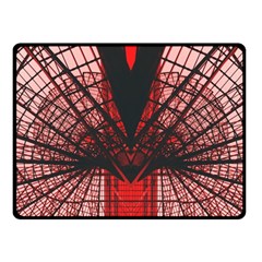 Low Angle Photography Of Red Metal Tower Fleece Blanket (small) by Pakrebo