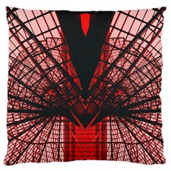 Low Angle Photography Of Red Metal Tower Large Cushion Case (one Side) by Pakrebo