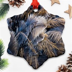 Dried Leafed Plants Snowflake Ornament (two Sides) by Pakrebo