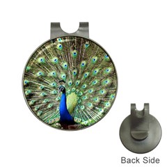 Blue And Green Peacock Hat Clips With Golf Markers by Pakrebo