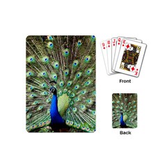 Blue And Green Peacock Playing Cards Single Design (mini) by Pakrebo