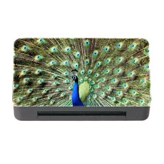 Blue And Green Peacock Memory Card Reader With Cf by Pakrebo