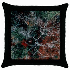 Aerial Photography Of Green Leafed Tree Throw Pillow Case (black) by Pakrebo