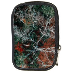 Aerial Photography Of Green Leafed Tree Compact Camera Leather Case by Pakrebo