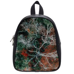 Aerial Photography Of Green Leafed Tree School Bag (small) by Pakrebo