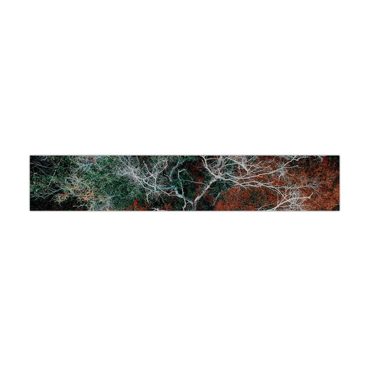 Aerial Photography Of Green Leafed Tree Flano Scarf (Mini)