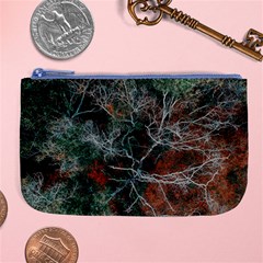 Aerial Photography Of Green Leafed Tree Large Coin Purse by Pakrebo