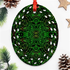 Ml-c5-6 Oval Filigree Ornament (two Sides) by ArtworkByPatrick