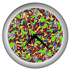 Ml-c5-9 Wall Clock (silver) by ArtworkByPatrick