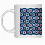 Geometric Tile White Mugs Left