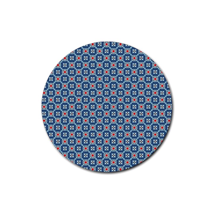 Geometric Tile Rubber Coaster (Round) 