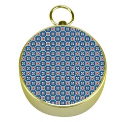 Geometric Tile Gold Compasses