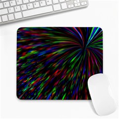 Explosion Fireworks Rainbow Large Mousepads by Bajindul