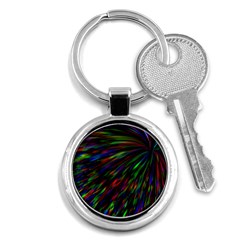 Explosion Fireworks Rainbow Key Chain (round) by Bajindul